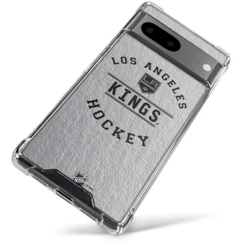 NHL Los Angeles Kings Black Text Google Pixel 7a Clear Case